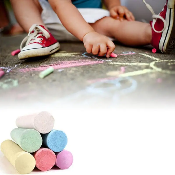 12 unids/lote de tizas sin polvo, tizas de dibujo para pizarra, 6 colores, papelería, suministros escolares de oficina, accesorios