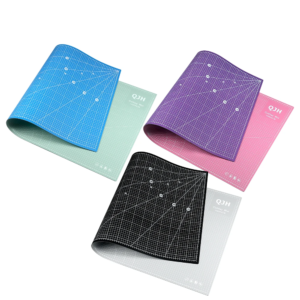 Tapete de corte de PVC de alta gama-47,24x23,62 pulgadas, tabla de cortar multifuncional duradera de doble cara de colores dobles con líneas de rejilla