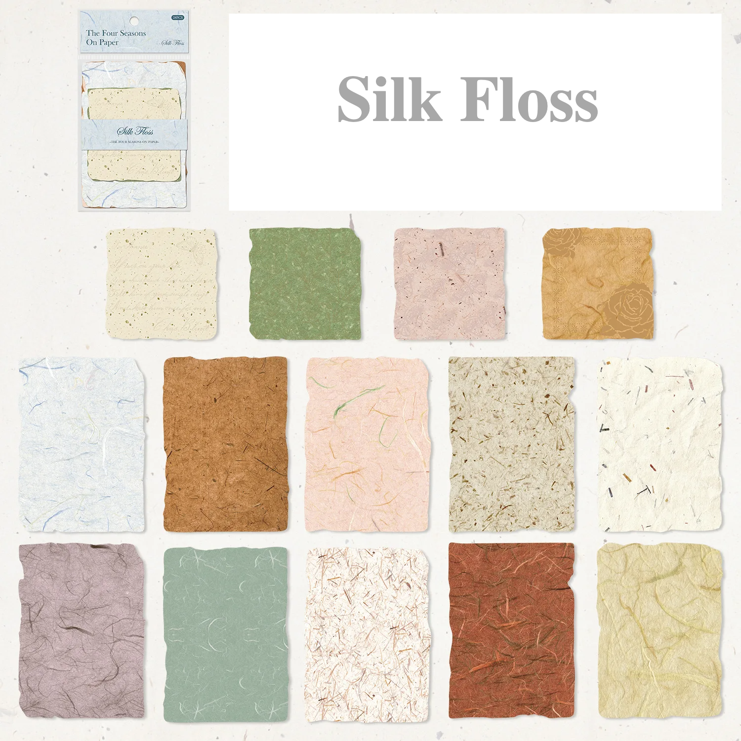 Papel de Material de textura 3D Vintage DIY - Imagen 9