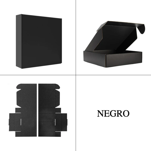 Cajas de cartón, caja de regalo Kraft blanco, negro, rosa, para embalajes, cajas de cartón corrugado, 5 uds.