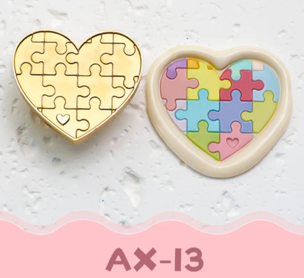 Sello de cera en forma de corazón, de diferentes motivos para elegir y sellar tus cartas con el diseño que mas te guste