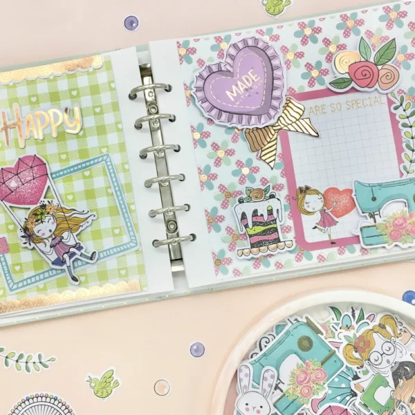 Figuras de Papel con Diseño Creativo Impreso, Decoración para Álbum de scrapbooking, para diseño de tarjetas, manualidades DIY, diseños  artesanales y papeleria creativa