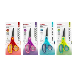 [GD] School scissors 135mm two-tone plastic handle, assorted colors / dl3223