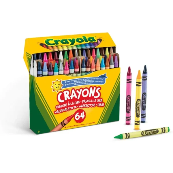 Crayola caja Ceras pack 64 colores Crayola