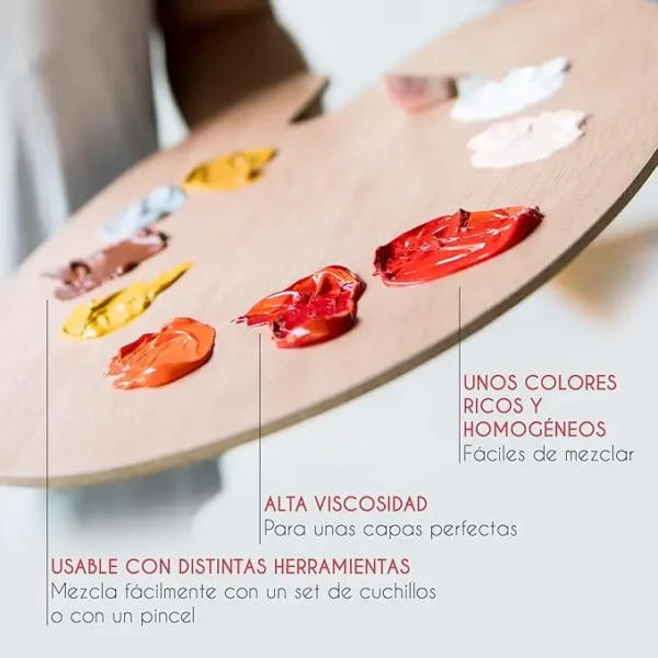 Set de Pintura Acrilica de 6 Colores para lienzos y Manualidades (Paquete de 6),