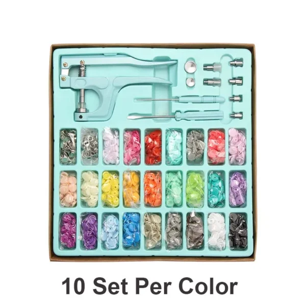 Juegos T5 broches de resina en forma de U, alicates de sujeción, Kit de botones y broches, botones de tela, herramienta de costura y manualidades DIY. 80/150/240/360