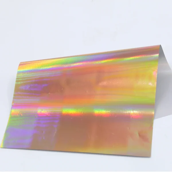 Papel de Transferencia Térmica Holográfico para Manualidades, Lámina de foil para Estampado en Caliente. 50 Piezas de