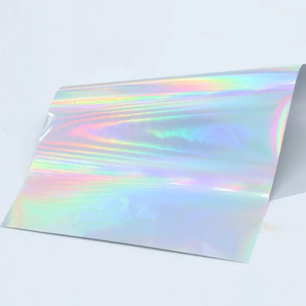 Papel de Transferencia Térmica Holográfico para Manualidades, Lámina de foil para Estampado en Caliente. 50 Piezas de