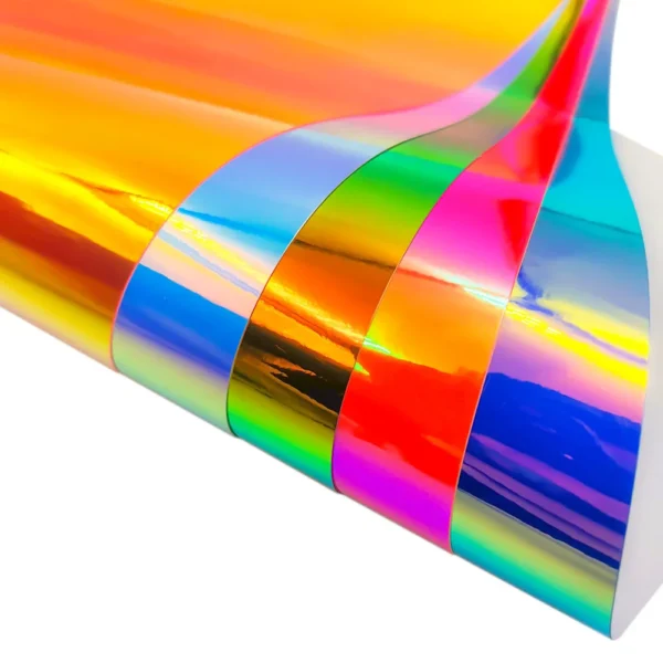 Vinilo permanente holográfico adhesivo para manualidades, taza de Plotter/decoración de pared DIY 30*25cm/50cm