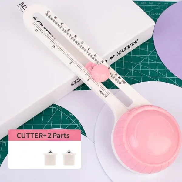 Cutter con forma Circular para papel, cartulina, tarjetas, proyectos DIY, cortador circular giratorio 360 grados, cuchillo de corte redondo