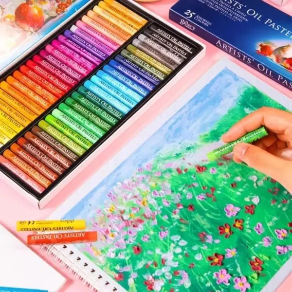 Juego de palos blandos de Pastel al óleo para niños, 25/50 colores, pintura profesional, dibujo, Graffiti, crayones artísticos