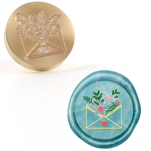 Sellos de cera con forma de corazón Y diferentes diseños
