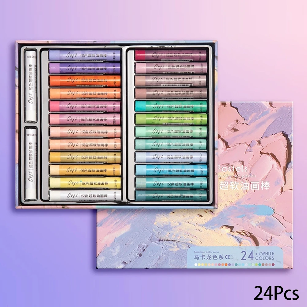 Set de Pasteles al Óleo Suaves para Artistas, 6/24/48 Colores, Profesional y Seguro, para Pintura Artística - Imagen 12