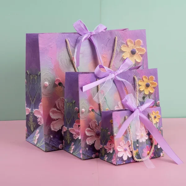 Bolsa de regalo de fiesta Pardboard, bolsa de papel, bolsas de regalo con asas, compras, fiesta, boda, cumpleaños, bolsas al por menor, bolsa de regalo, bolso