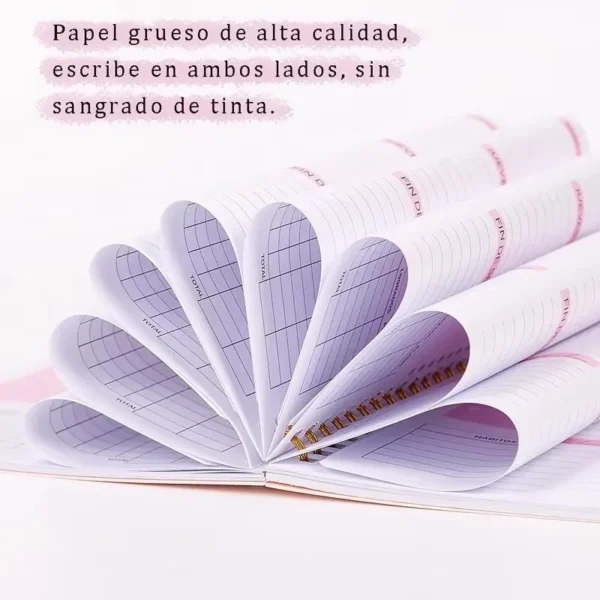 Agenda español/inglés Bullet diario y semanal A5 agenda organizadora