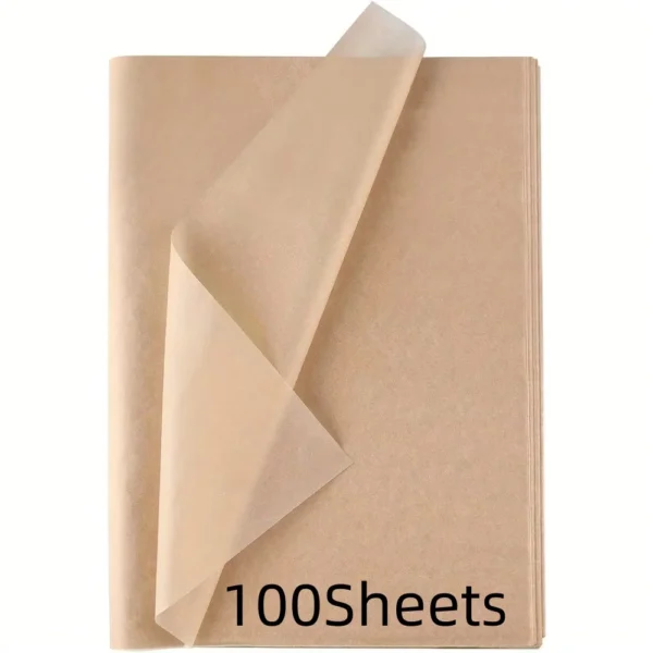 Papel tisú / Seda marrón para embalajes, envoltorios y productos artesanales