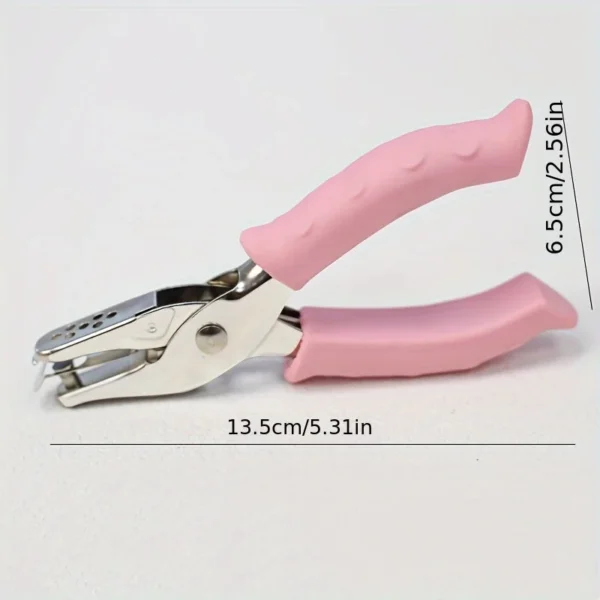 Perforadora de mano de un solo orificio de metal. Ideal para papel, álbumes de recortes scrapbooking y proyectos artesanales, manualidades DIY.