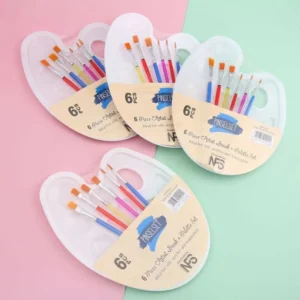 Pinceles Gouache para dibujo, paleta ovalada para mezclar colores, pinturas al óleo y acuarela