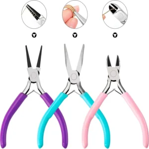 Juego de alicates para joyería, alicates para hacer joyas, herramientas para joyeria, pulsera DIY, joyas artesanales, herramientas de reparación de joyería creativa hechas a mano