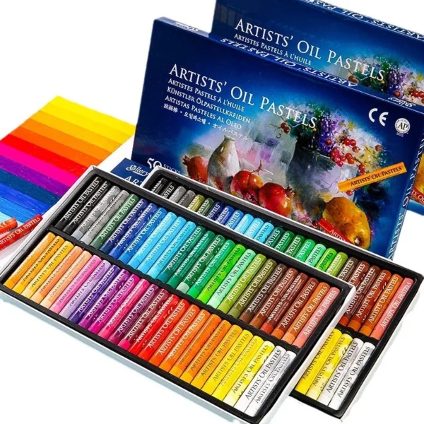 Juego de pasteles al óleo suaves, crayones de arte para pintura profesional, dibujo y graffiti, lavables, no tóxicos, para regalo, escuela de arte