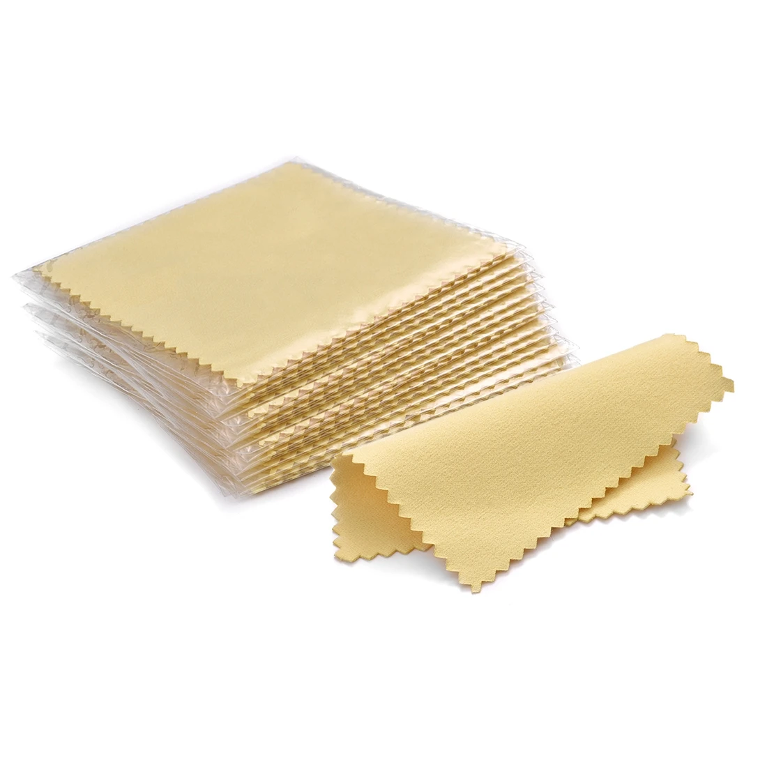 Paño de pulido empaquetado individualmente, toallita suave de tela - paño para limpieza de accesorios de joyería, 50 unids/set 8x8cm - Imagen 18