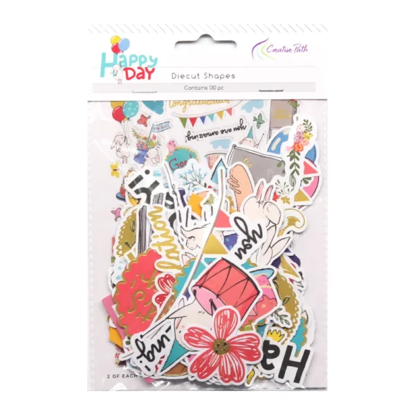 Formas troqueladas de papel para Scrapbooking. para creación de tarjetas, decoración de álbumes y papelería creativa