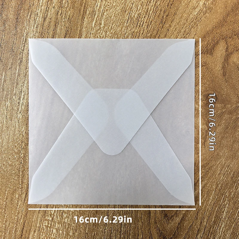Sobre translúcido para tarjetas de invitaciones, cajas de regalo y postales - Imagen 21