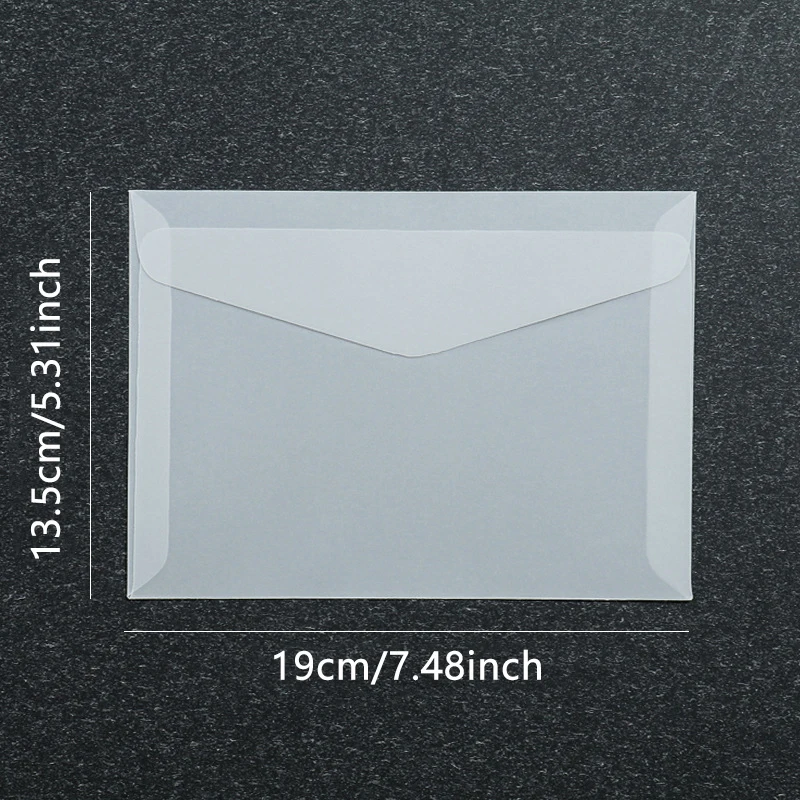 Sobre translúcido para tarjetas de invitaciones, cajas de regalo y postales - Imagen 24