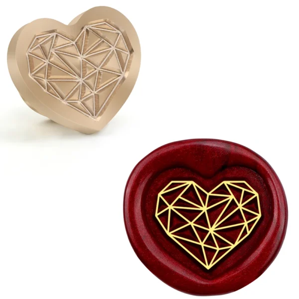 Sellos de cera con forma de corazón Y diferentes diseños