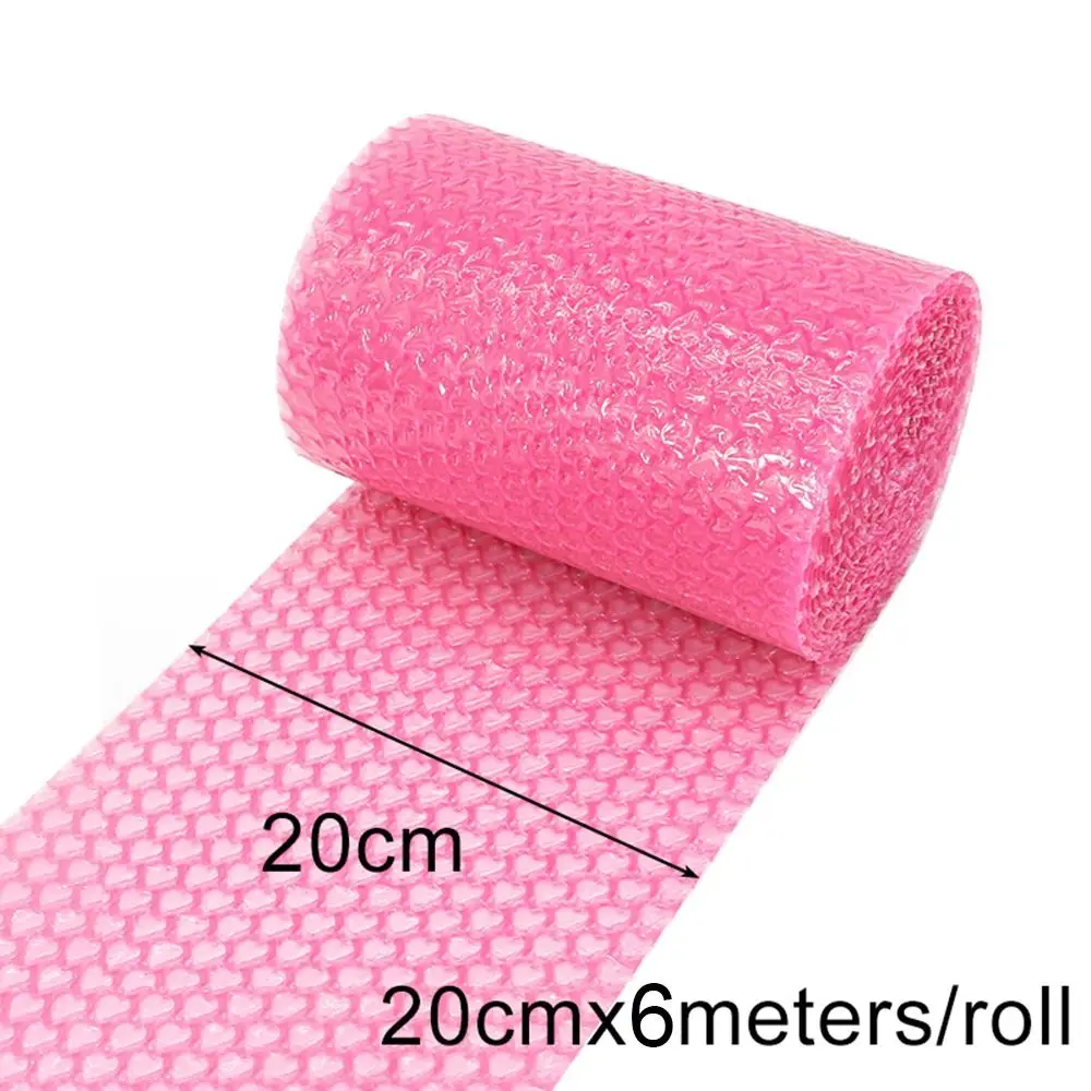 Envoltura de burbujas en forma de corazón gruesa, 0,2x6M, amortiguador de embalaje a prueba de golpes, rollo de espuma de papel de burbujas, paquete de productos de embalaje - Imagen 3