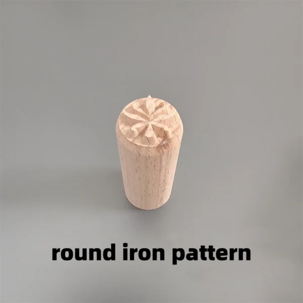 9 patrones de sellos de madera DIY, juego de sellos de arcilla de madera, herramienta casera, 1 ud.