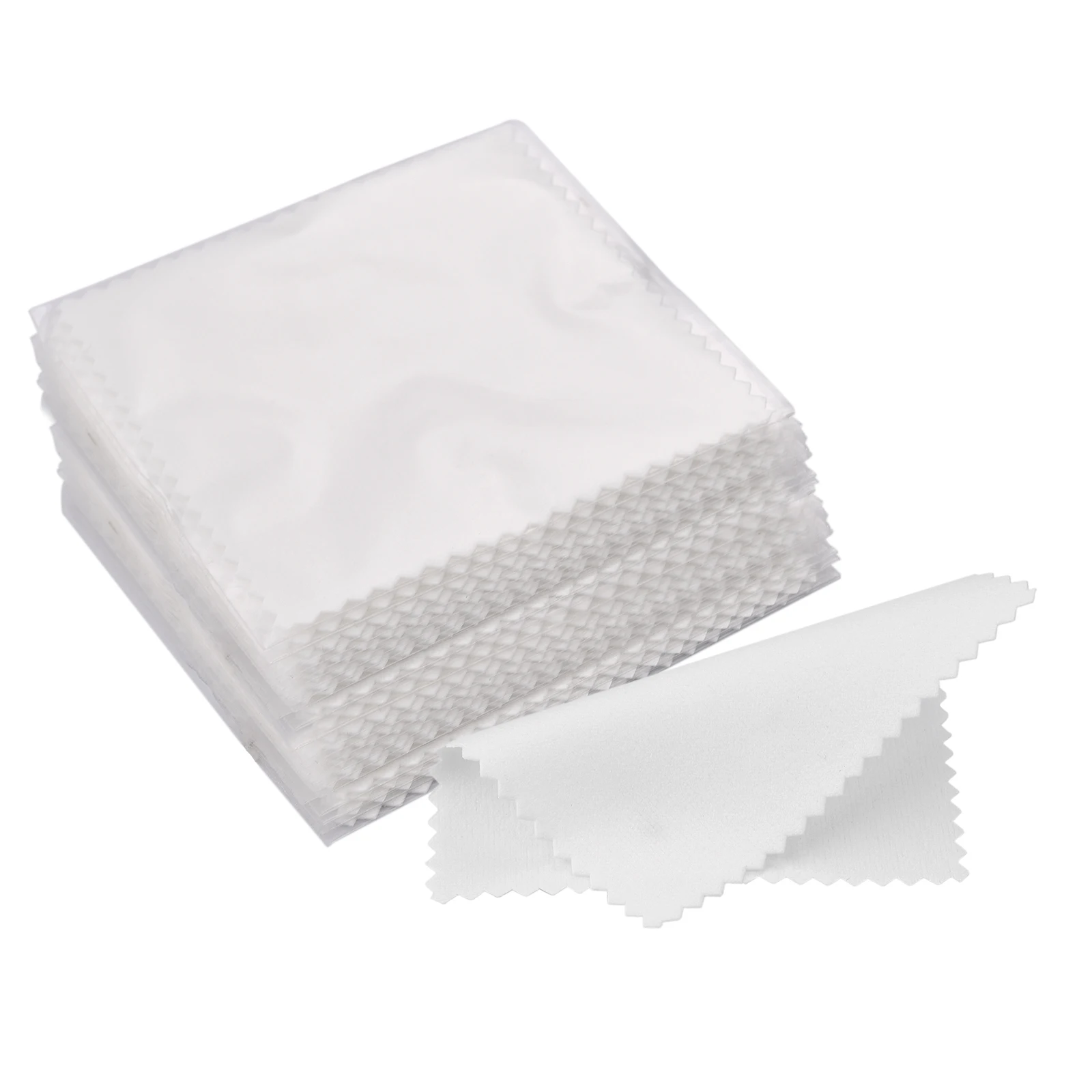 Paño de pulido empaquetado individualmente, toallita suave de tela - paño para limpieza de accesorios de joyería, 50 unids/set 8x8cm - Imagen 8