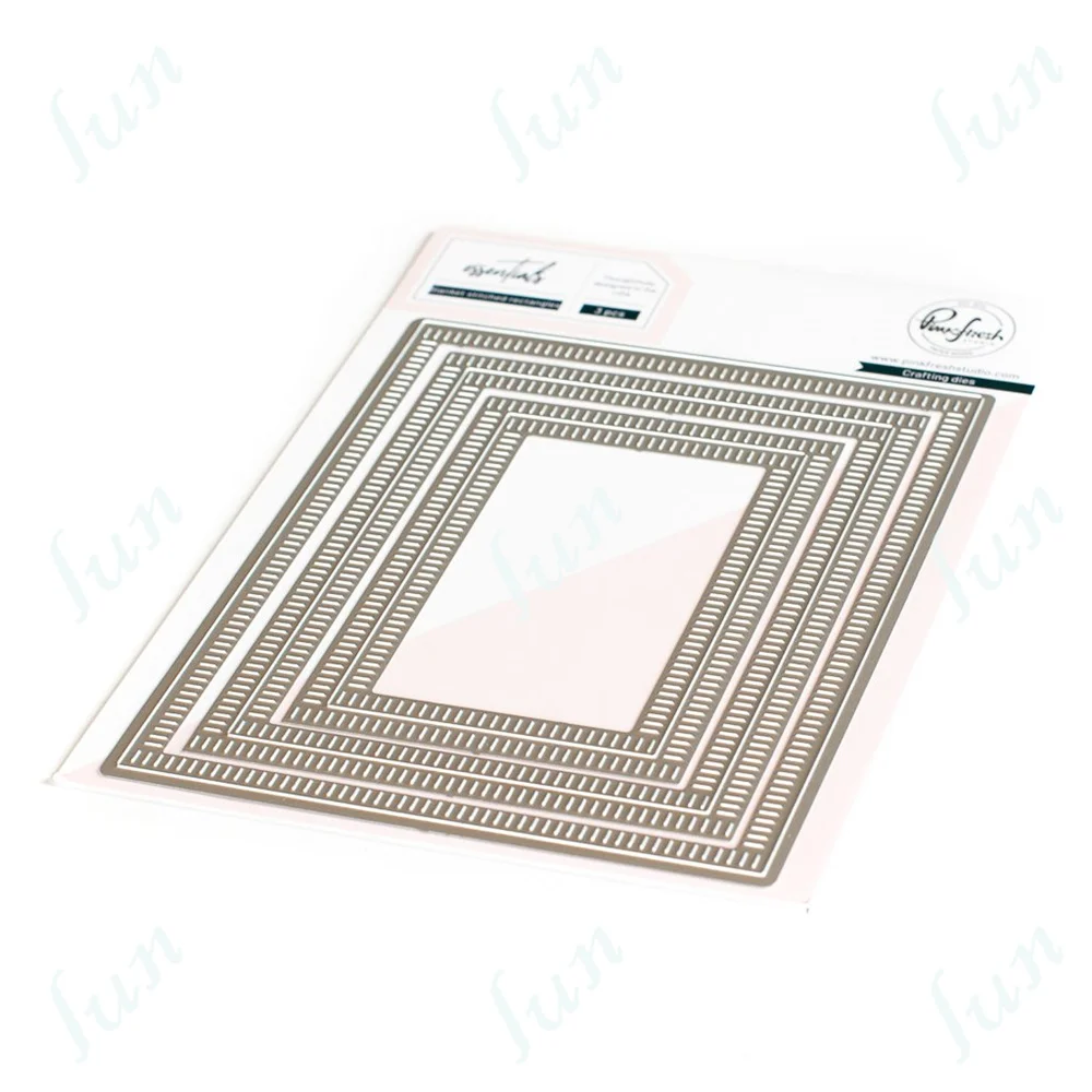 Troqueles Y bordes de corte de Metal, cuadrados, rectangulares, ovalados en varios tamaños, plantillas para decoración en relieve para álbum de recortes y manualidades DIY - Imagen 15