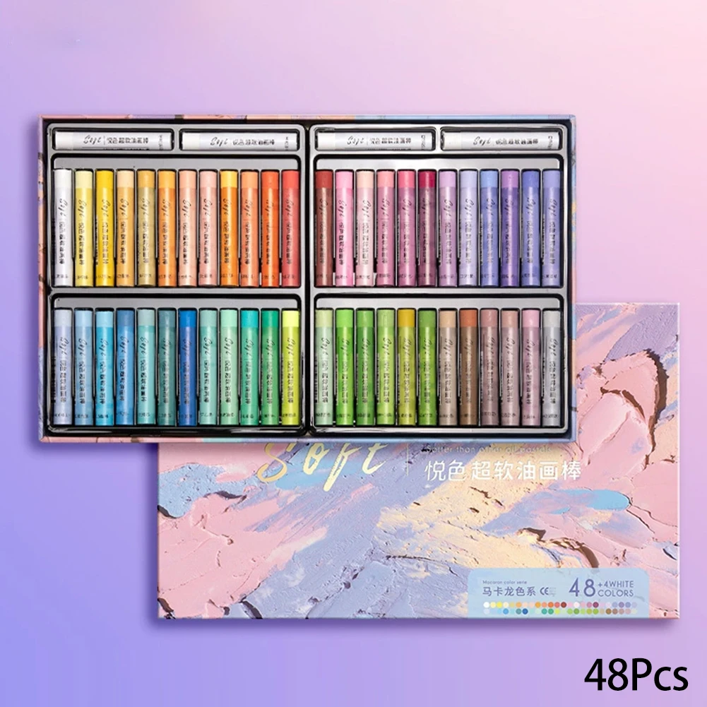 Set de Pasteles al Óleo Suaves para Artistas, 6/24/48 Colores, Profesional y Seguro, para Pintura Artística - Imagen 13
