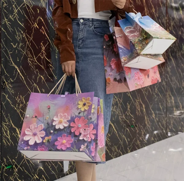 Bolsa de regalo de fiesta Pardboard, bolsa de papel, bolsas de regalo con asas, compras, fiesta, boda, cumpleaños, bolsas al por menor, bolsa de regalo, bolso