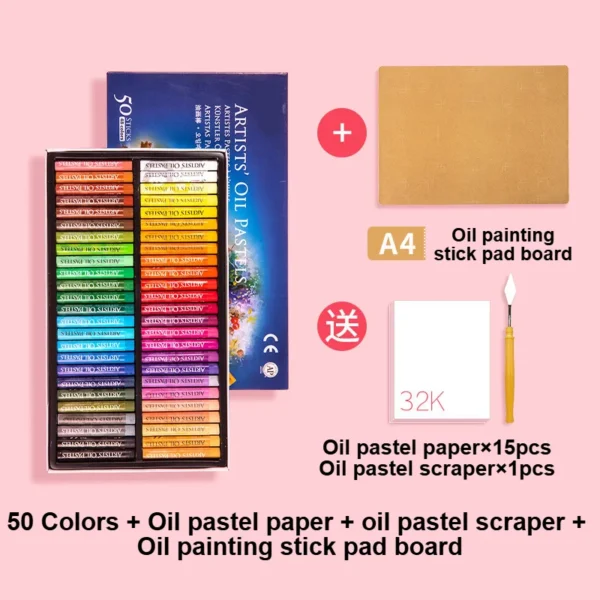 Juego de pasteles al óleo suaves, crayones de arte para pintura profesional, dibujo y graffiti, lavables, no tóxicos, para regalo, escuela de arte
