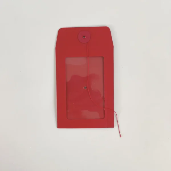Sobre con ventana, impermeable