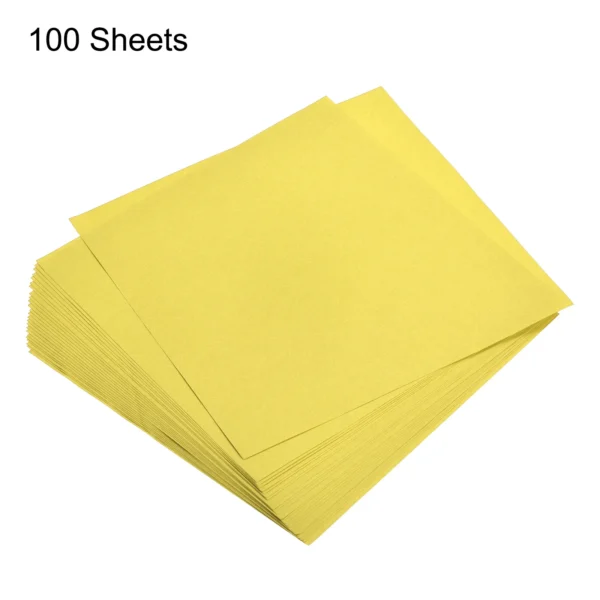 100 hojas de papel de Origami cortadas en cuadrados de 15x15cm