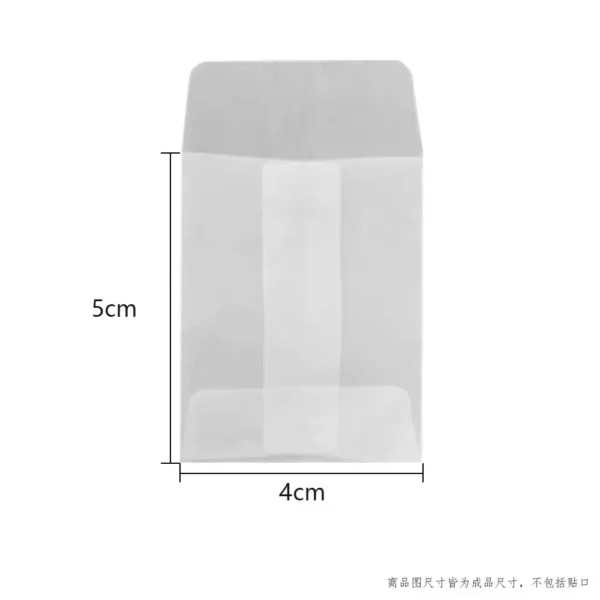 Sobres de papel de ácido sulfúrico translúcido, para tarjetas postales, tarjetas de regalos DIY y sobres para invitaciones