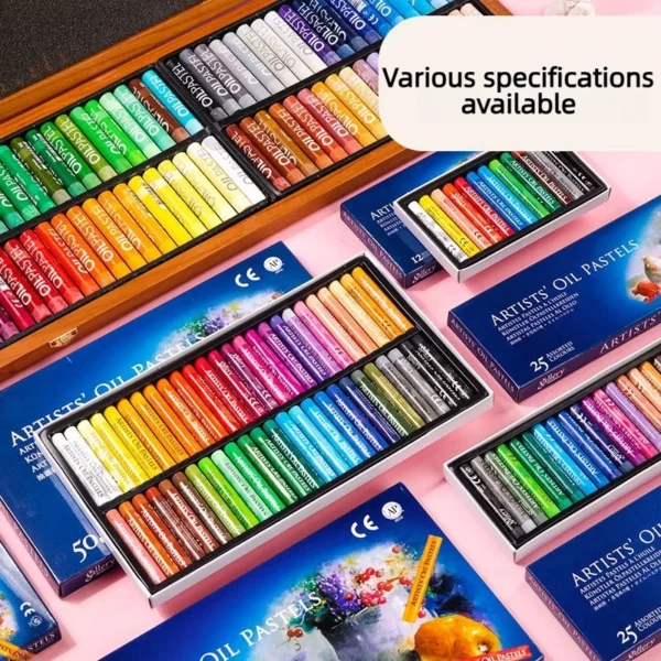 Juego de pasteles al óleo suaves, crayones de arte para pintura profesional, dibujo y graffiti, lavables, no tóxicos, para regalo, escuela de arte