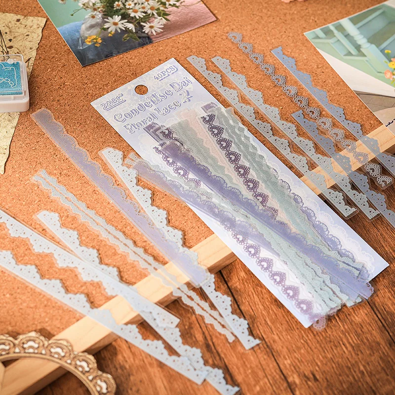 Pegatinas de encaje para decoración y acabados bonitos de tarjetas - Imagen 5