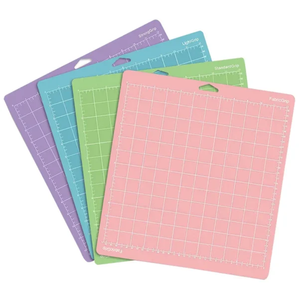 Tapete de corte de placa Base para máquina de grabado, 3 uds., 12x12 pulgadas, para Cricut /Cameo 4, alfombrillas de corte adhesivas de PVC ecológico con rejilla antideslizante