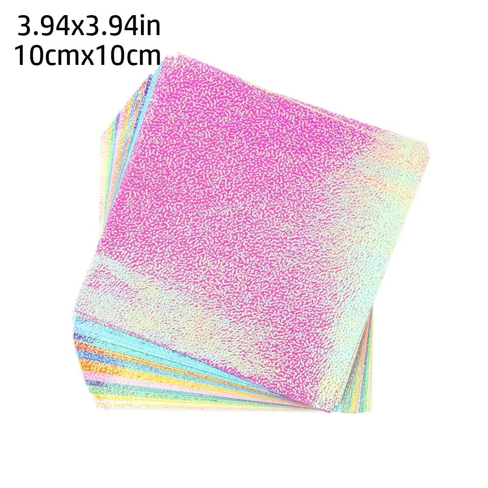 Papel de Origami brillante de un solo lado, papeles cuadrados plegables de colores brillantes mezclados - Imagen 11