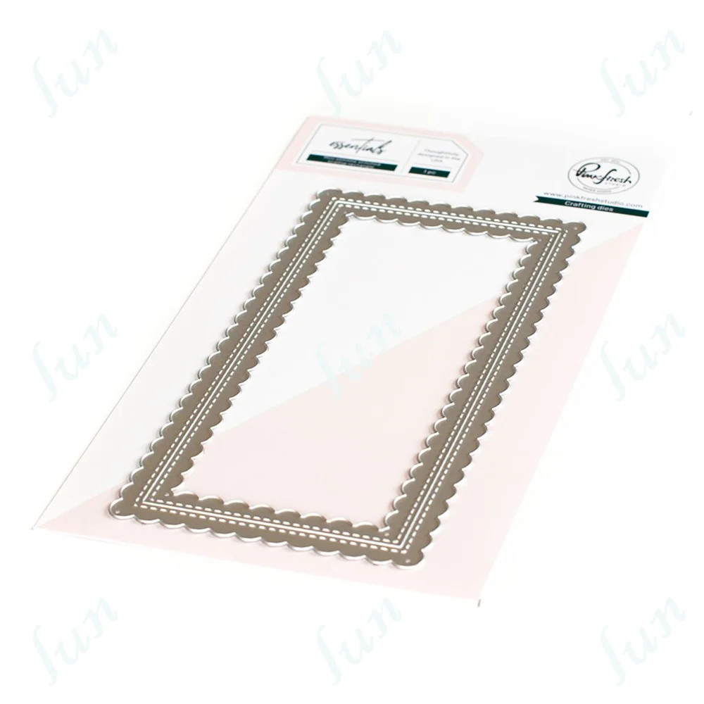 Troqueles Y bordes de corte de Metal, cuadrados, rectangulares, ovalados en varios tamaños, plantillas para decoración en relieve para álbum de recortes y manualidades DIY - Imagen 9