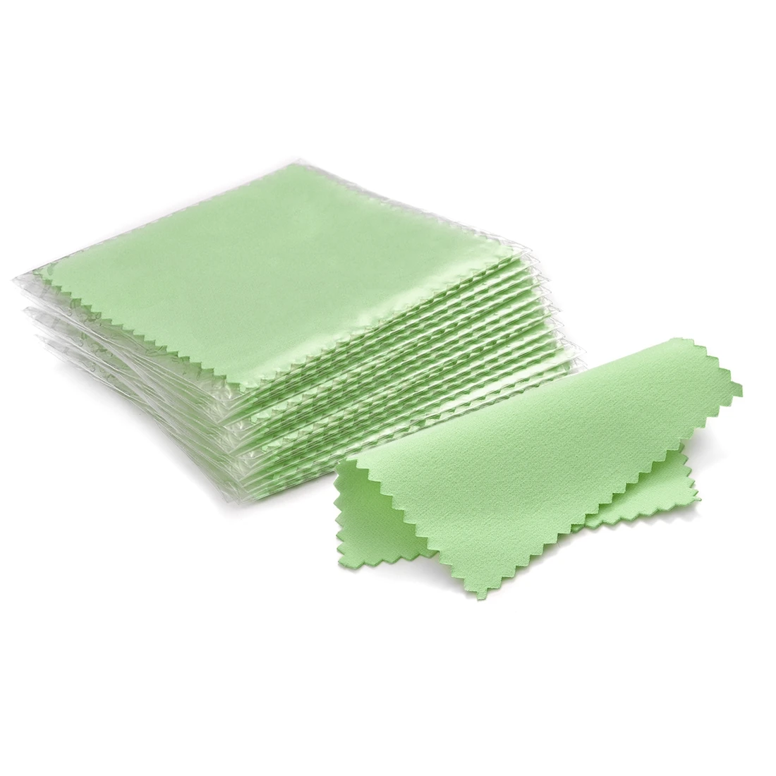 Paño de pulido empaquetado individualmente, toallita suave de tela - paño para limpieza de accesorios de joyería, 50 unids/set 8x8cm - Imagen 15