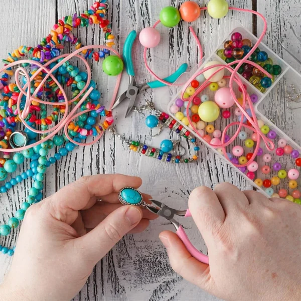 Juego de alicates para joyería, alicates para hacer joyas, herramientas para joyeria, pulsera DIY, joyas artesanales, herramientas de reparación de joyería creativa hechas a mano