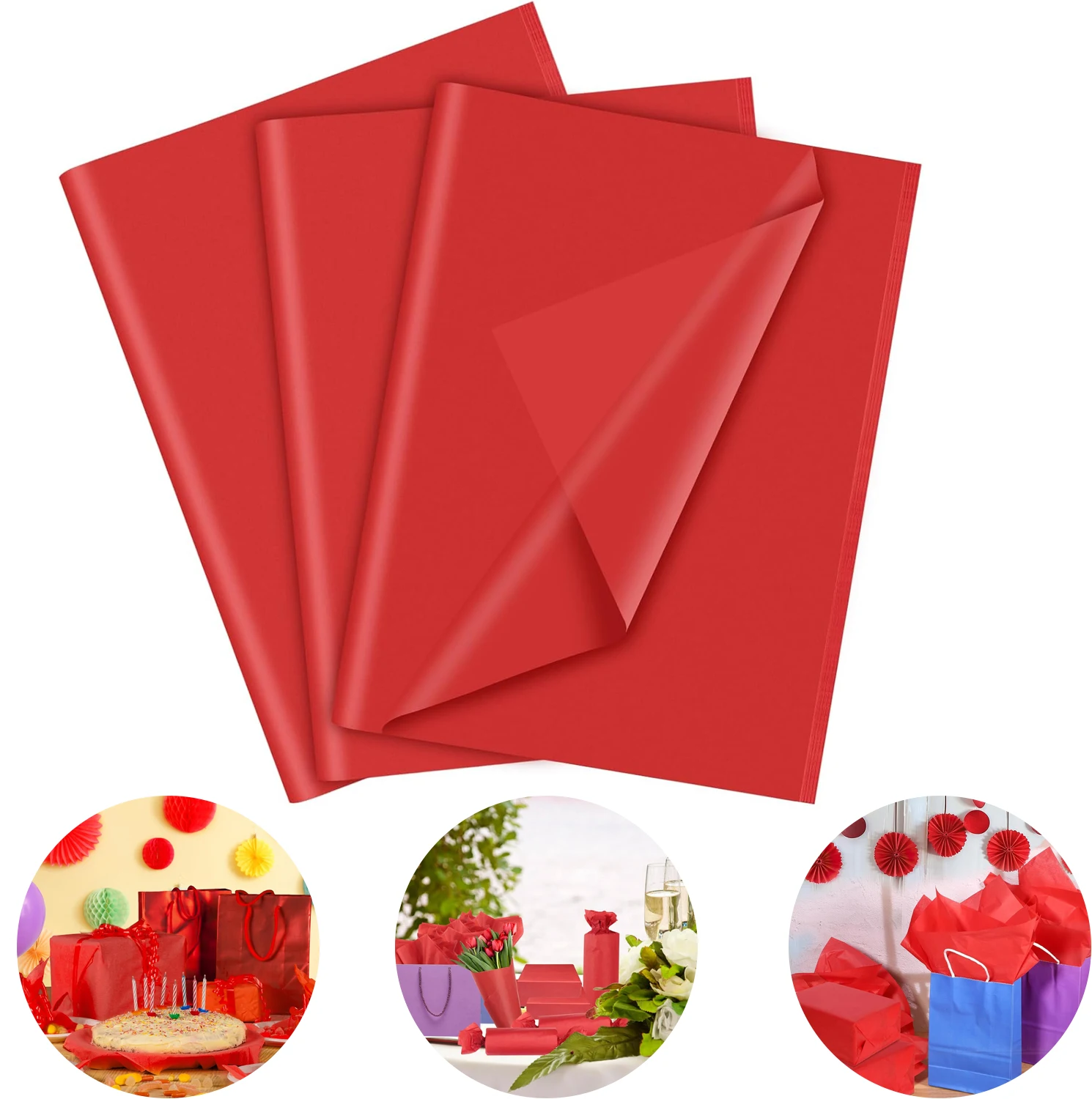 Hojas de papel tisú o papel de seda de Colores de 50x66cm, 10 hojas - Imagen 13