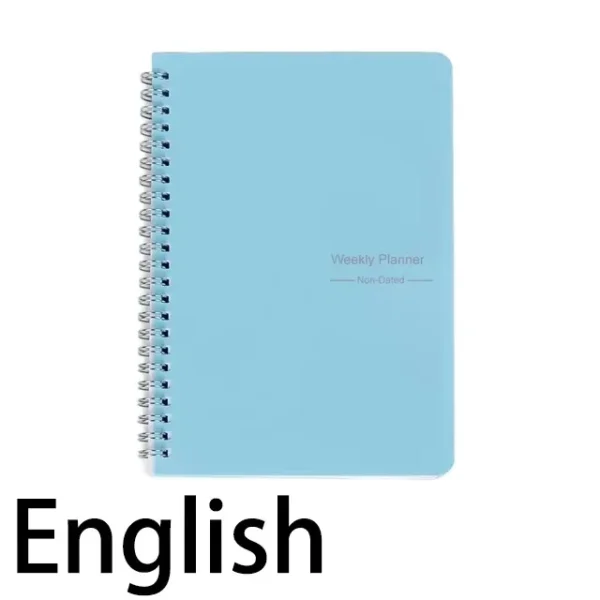 Agenda español/inglés Bullet diario y semanal A5 agenda organizadora