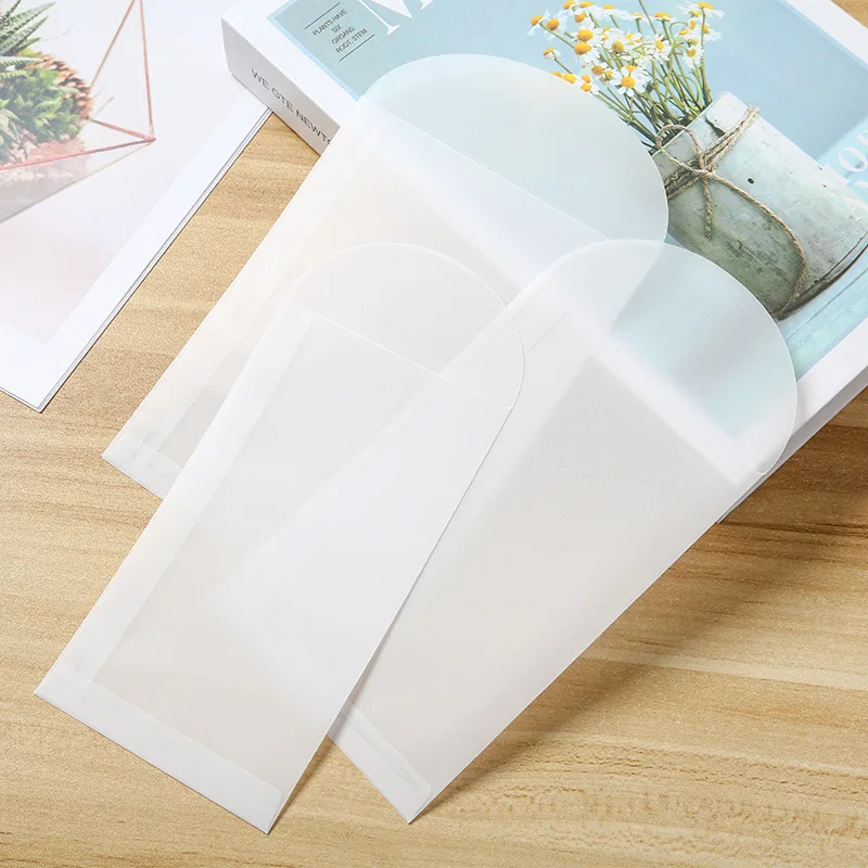 Sobres translúcidos para tarjetas, para regalos, papelería creativa, joyas artesanales e invitaciones - Imagen 2