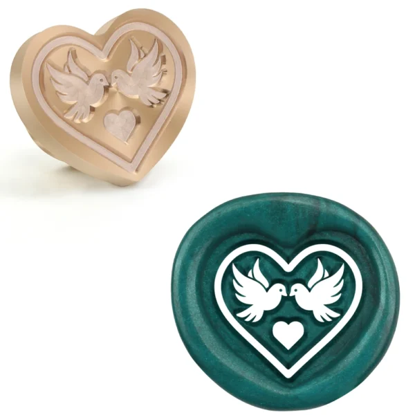 Sellos de cera con forma de corazón Y diferentes diseños